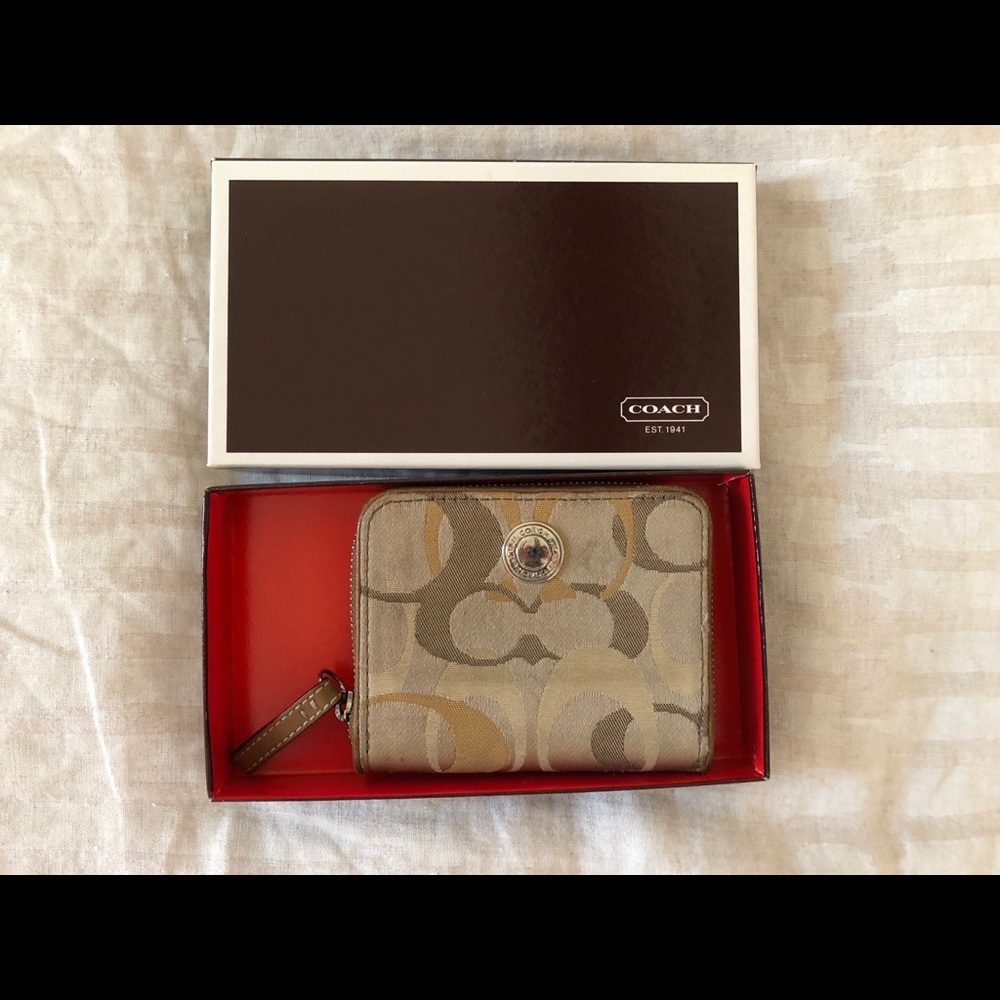 Coach mini wallet